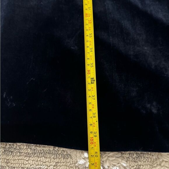 Boden Adora Velvet Shift Dress Navy Blue Size 14 - Picture 7 of 12